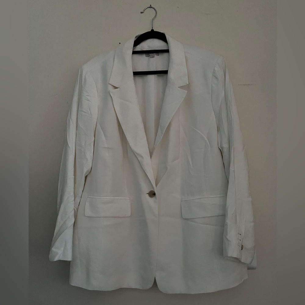 LOFT Classic White Women's Blazer - Picture 4 of 5